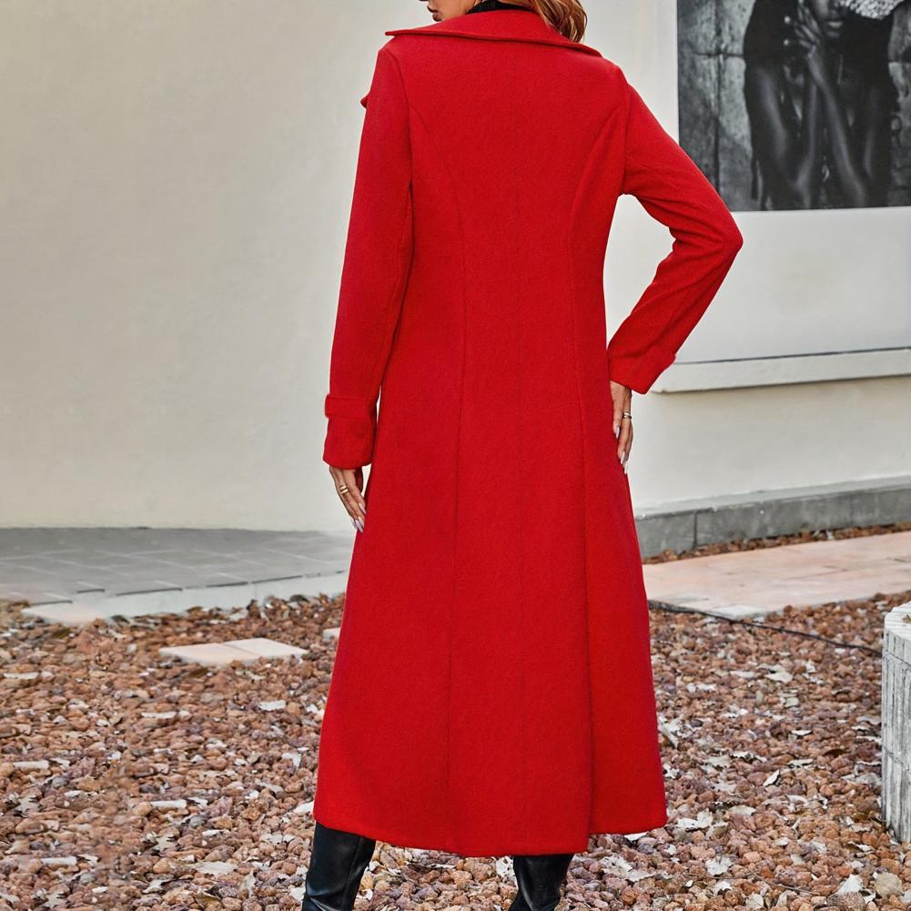 Women's Long Wool Coat Double- - Wool Coat Peacoat review and price