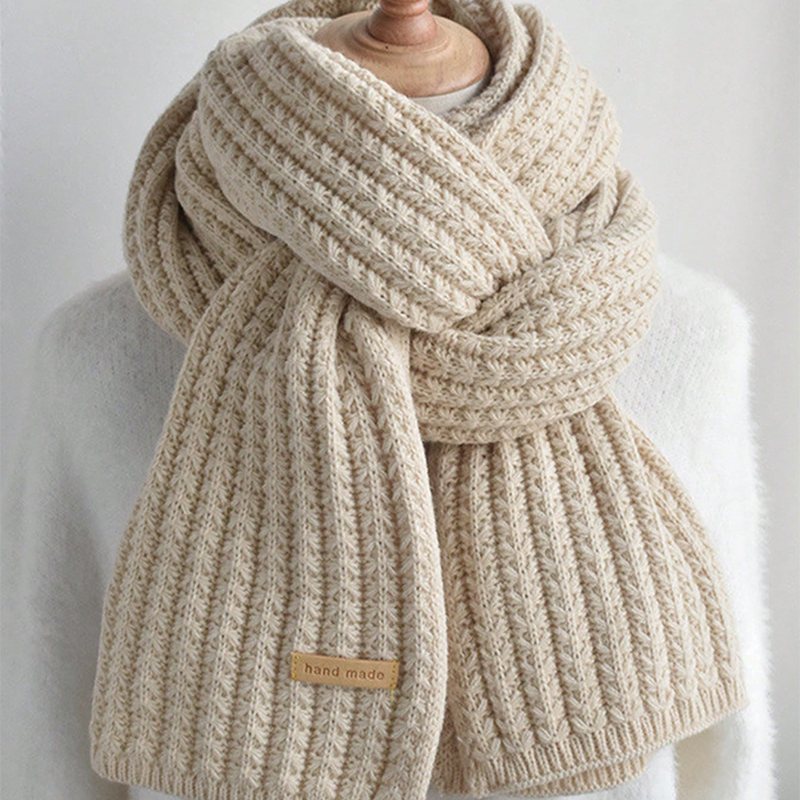 Thick Cable Knit Warm Cashmere - Wool Scarf Men review and price