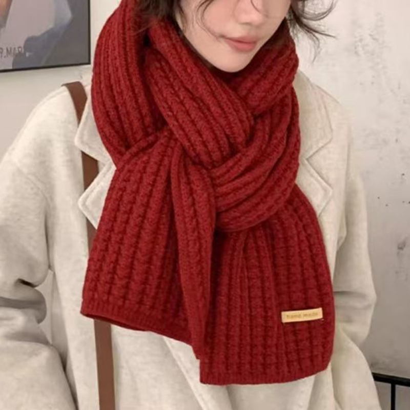 Thick Cable Knit Warm Cashmere - Wool Scarf Men review and price