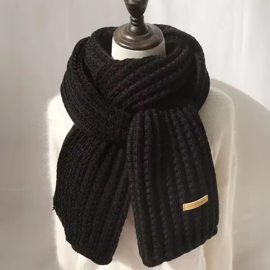 Thick Cable Knit Warm Cashmere - Wool Scarf Men review and price