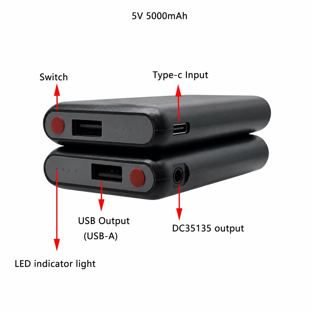 5V 5000mAh Heated Gloves Batte - Heated Vest Battery review and price