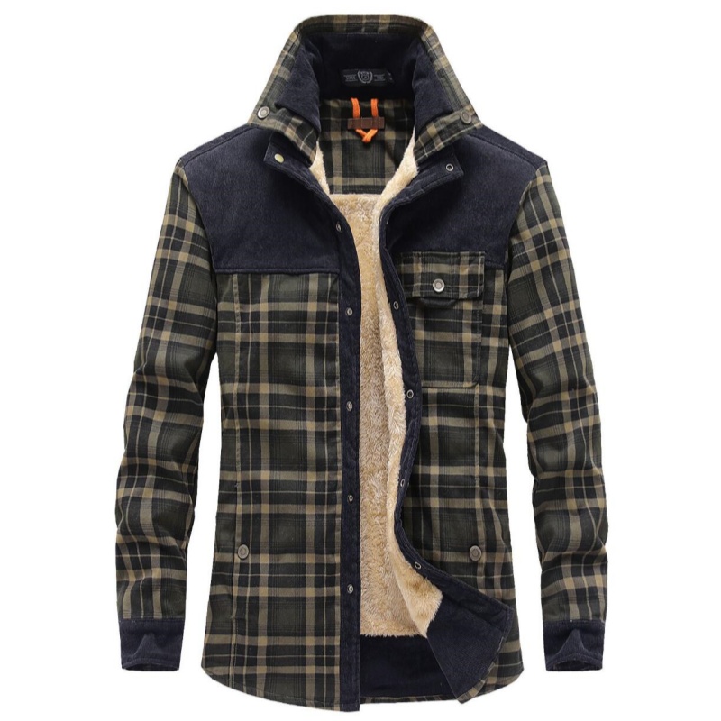 Men's Jackets Winter Windproof - Flannel Shirt Lined review and price