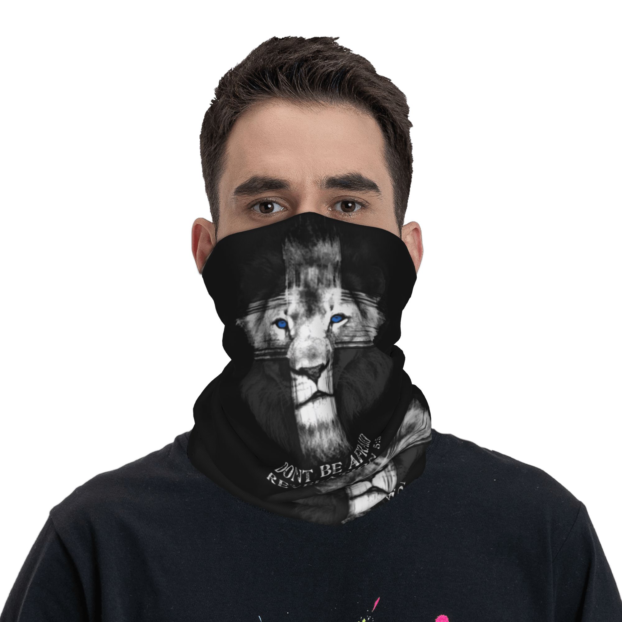 Custom Cool Lion Of Judah Jesu - Neck Gaiter Fleece review and price