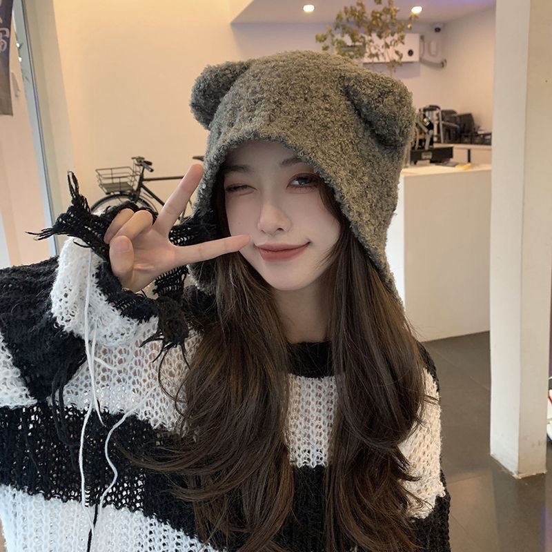 Autumn Winter Women Knit Hat C - Knit Beanie Hat Warm review and price