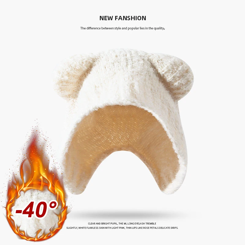 Autumn Winter Women Knit Hat C - Knit Beanie Hat Warm review and price