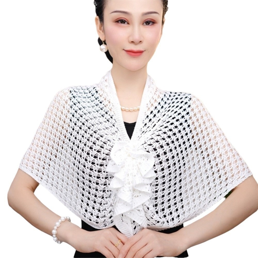 Sparkly Design Hollow Out Card - Shawl Wrap Winter review and price