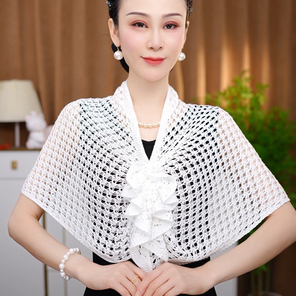 Sparkly Design Hollow Out Card - Shawl Wrap Winter review and price