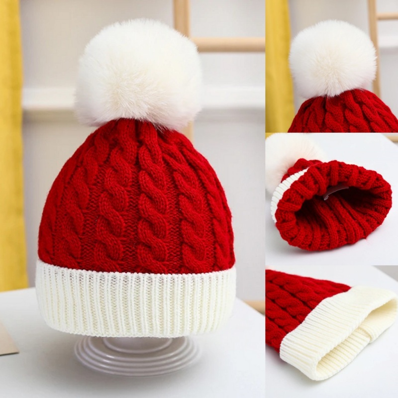 Adult Kids Christmas Santa Woo - Knit Beanie Hat Warm review and price
