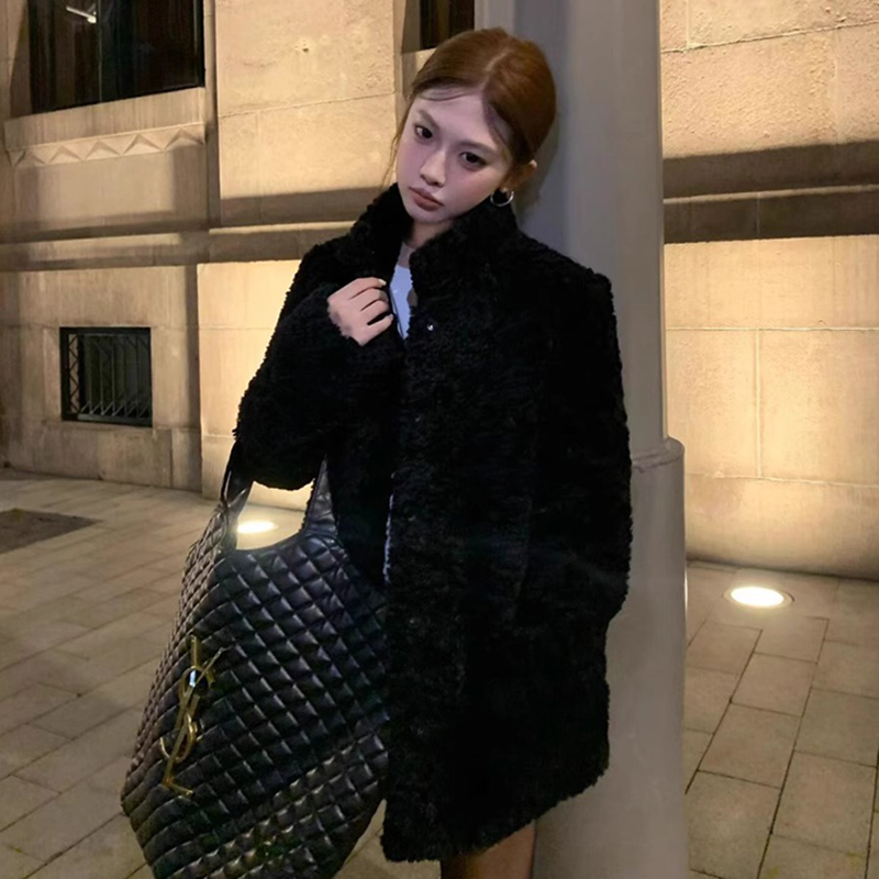 Lamb Wool Jacket Coat Woman Wa - Wool Coat Peacoat review and price
