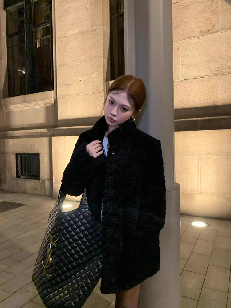 Lamb Wool Jacket Coat Woman Wa - Wool Coat Peacoat review and price