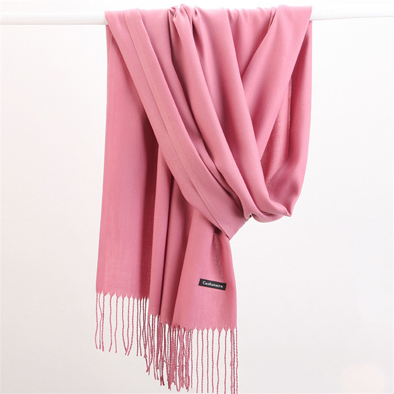 Fashion Solid Color 2023 Women - Cashmere Pashmina Wrap review and price