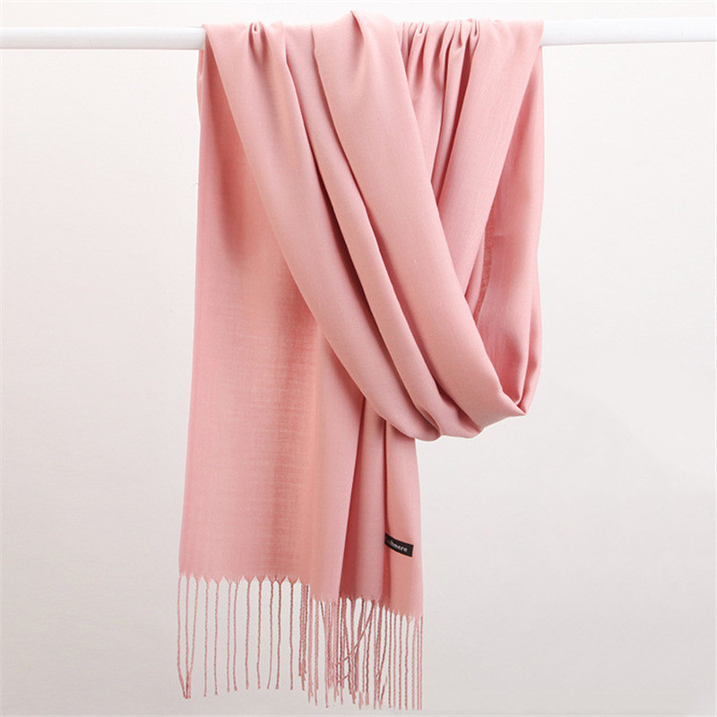 Fashion Solid Color 2023 Women - Cashmere Pashmina Wrap review and price