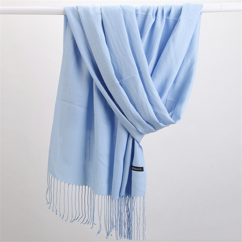 Fashion Solid Color 2023 Women - Cashmere Pashmina Wrap review and price