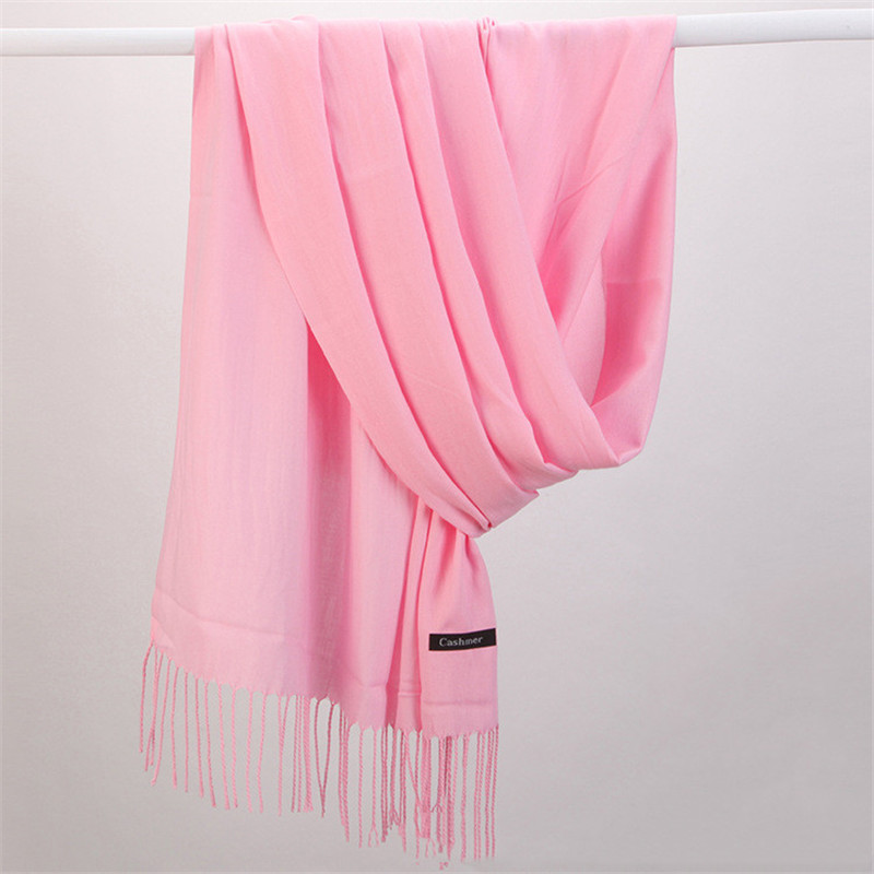 Fashion Solid Color 2023 Women - Cashmere Pashmina Wrap review and price