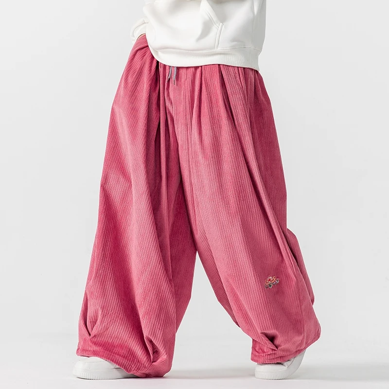 Men Corduroy Wide Leg Pants Me - Corduroy Pant Warm review and price