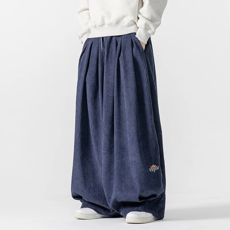 Men Corduroy Wide Leg Pants Me - Corduroy Pant Warm review and price