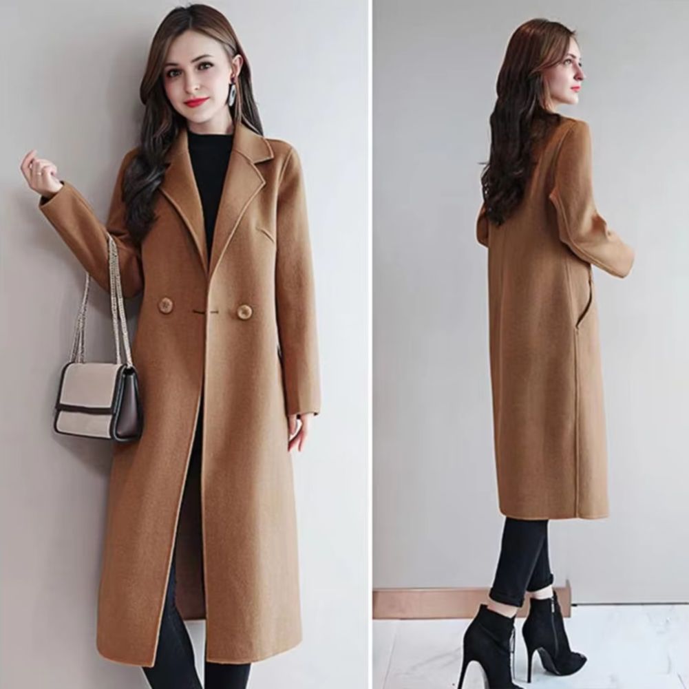2025 Elegant Women Woolen Coat - Wool Coat Peacoat review and price