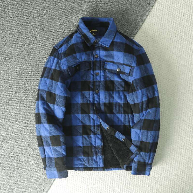 Fall Winter Men's Plaid Flanne - Flannel Shirt Lined review and price