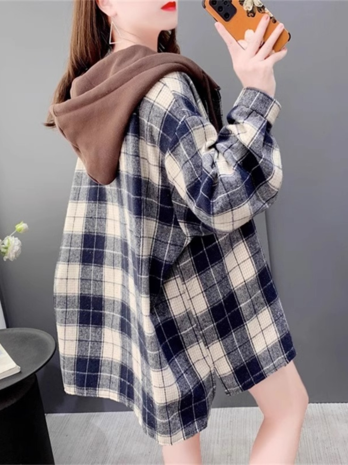 Women's Oversized Plaid Flanne - Flannel Shirt Lined review and price