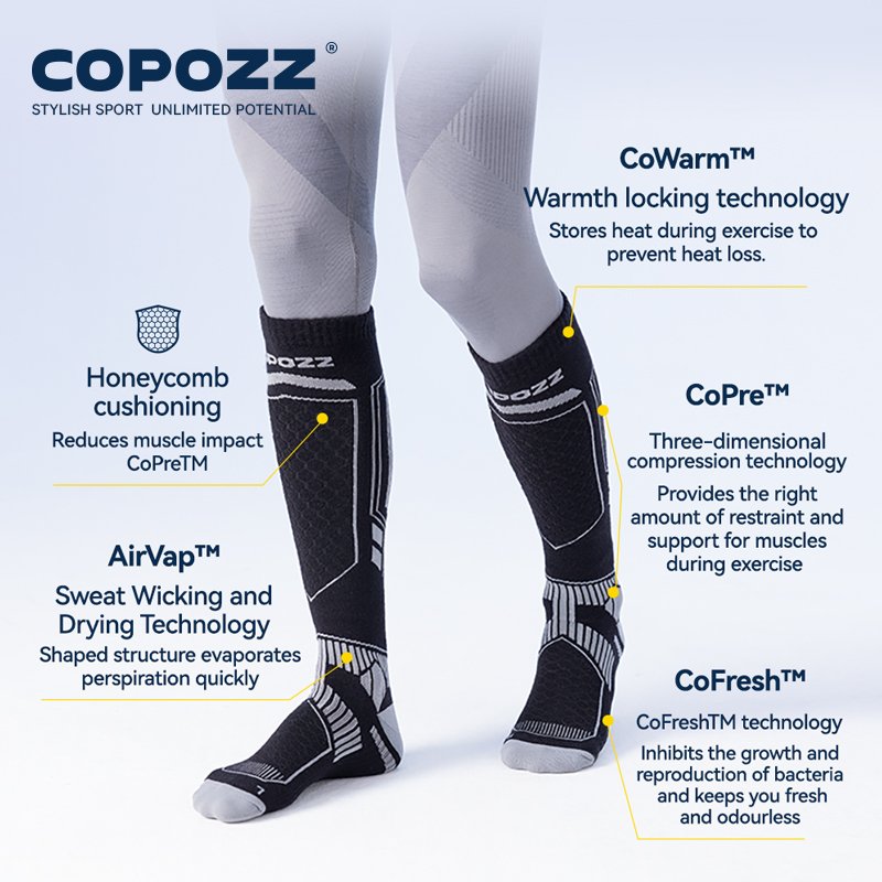 COPOZZ Merino Wool Winter Ski  - Thermal Sock Wool review and price