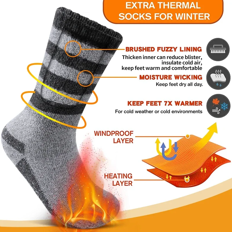 2 Pairs High Quality Warm Cash - Thermal Sock Wool review and price