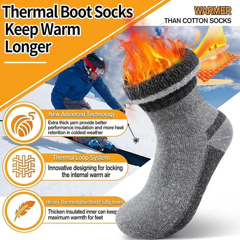 2 Pairs High Quality Warm Cash - Thermal Sock Wool review and price