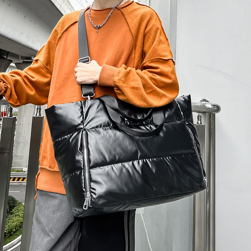 Women Y2k Silver Shoulder Bag  - Down Jacket Packable review and price