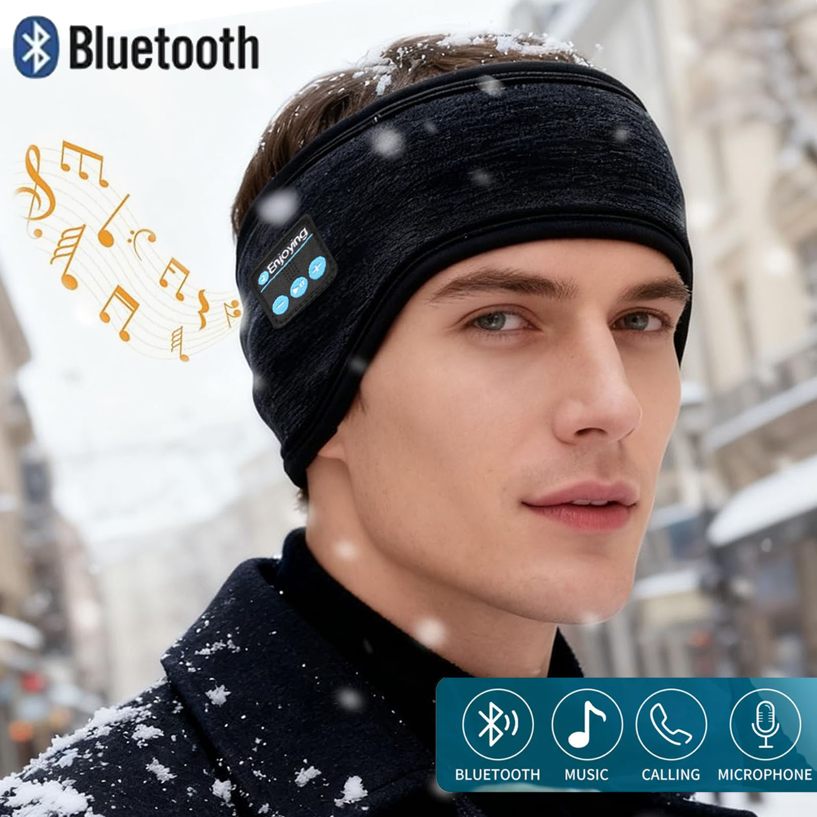 Wireless Bluetooth Headphones  - Winter Headband Fleece review and price