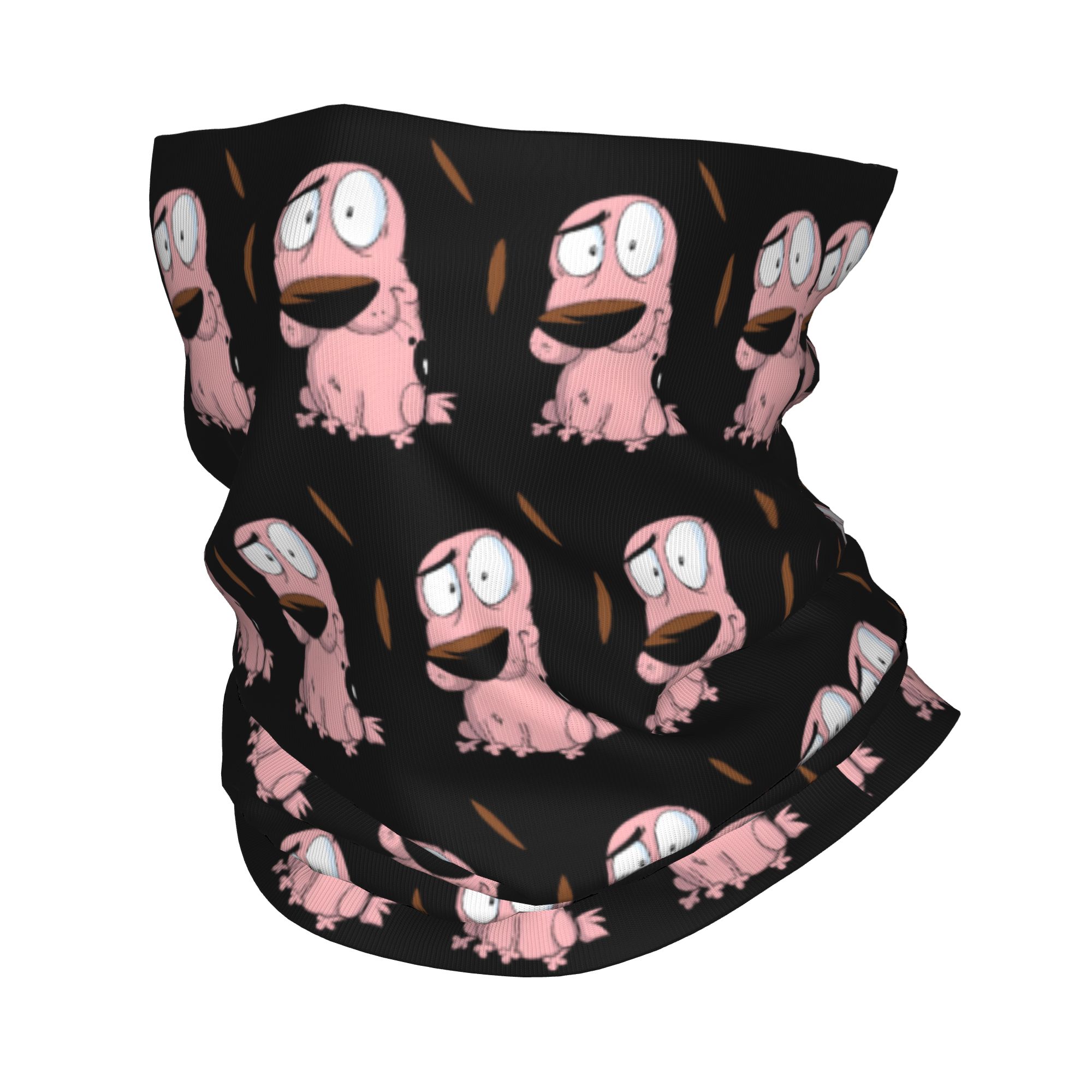 Custom Cartoon Courage Dog Win - Neck Gaiter Fleece review and price