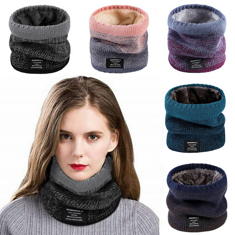 Winter Women Men's Knitted Gra - Wool Scarf Men review and price