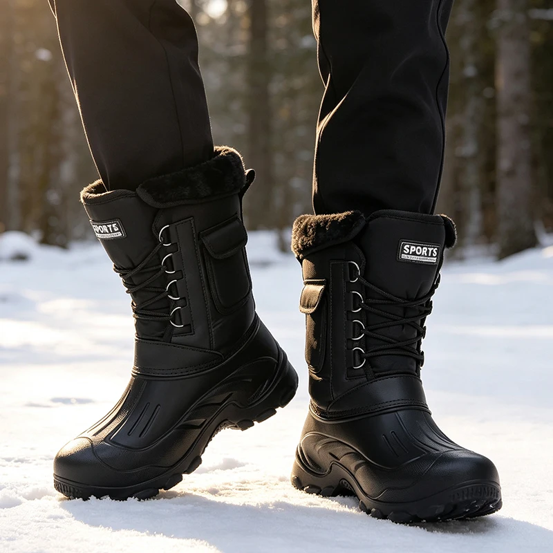 Men Winter Snow Boots Outdoor  - Waterproof Winter Boot review and price