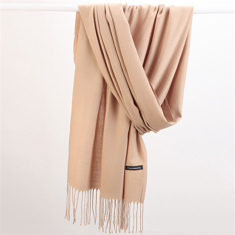 Women Solid Scarf Cashmere Fee - Cashmere Pashmina Wrap review and price