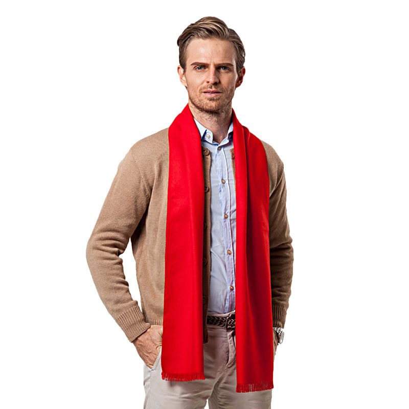 Fashion Winter Solid Color Men - Wool Scarf Men review and price
