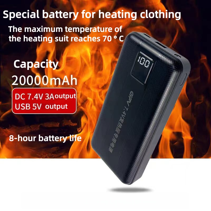 New Large Capacity 7.4V/3A/160 - Heated Vest Battery review and price