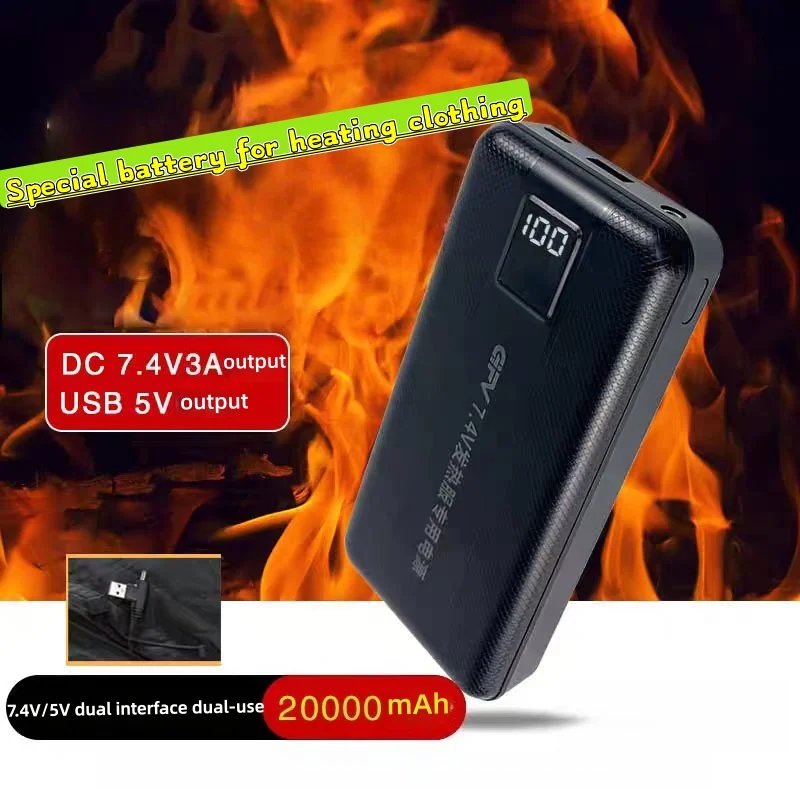 New Large Capacity 7.4V/3A/160 - Heated Vest Battery review and price