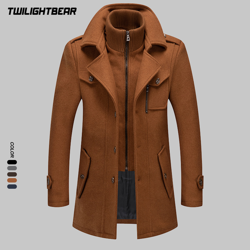 Winter Men's Wool Coat Oversiz - Wool Coat Peacoat review and price