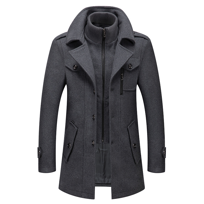 Winter Men's Wool Coat Oversiz - Wool Coat Peacoat review and price
