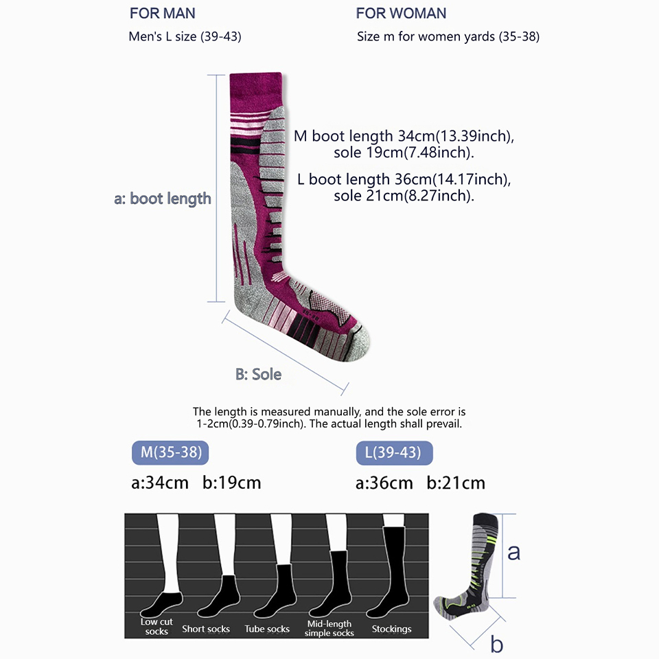 GTUBIKE Merino Wool Ski Socks, - Thermal Sock Wool review and price
