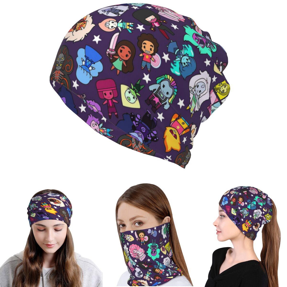 Crystal Gems Steven Universe B - Knit Beanie Hat Warm review and price