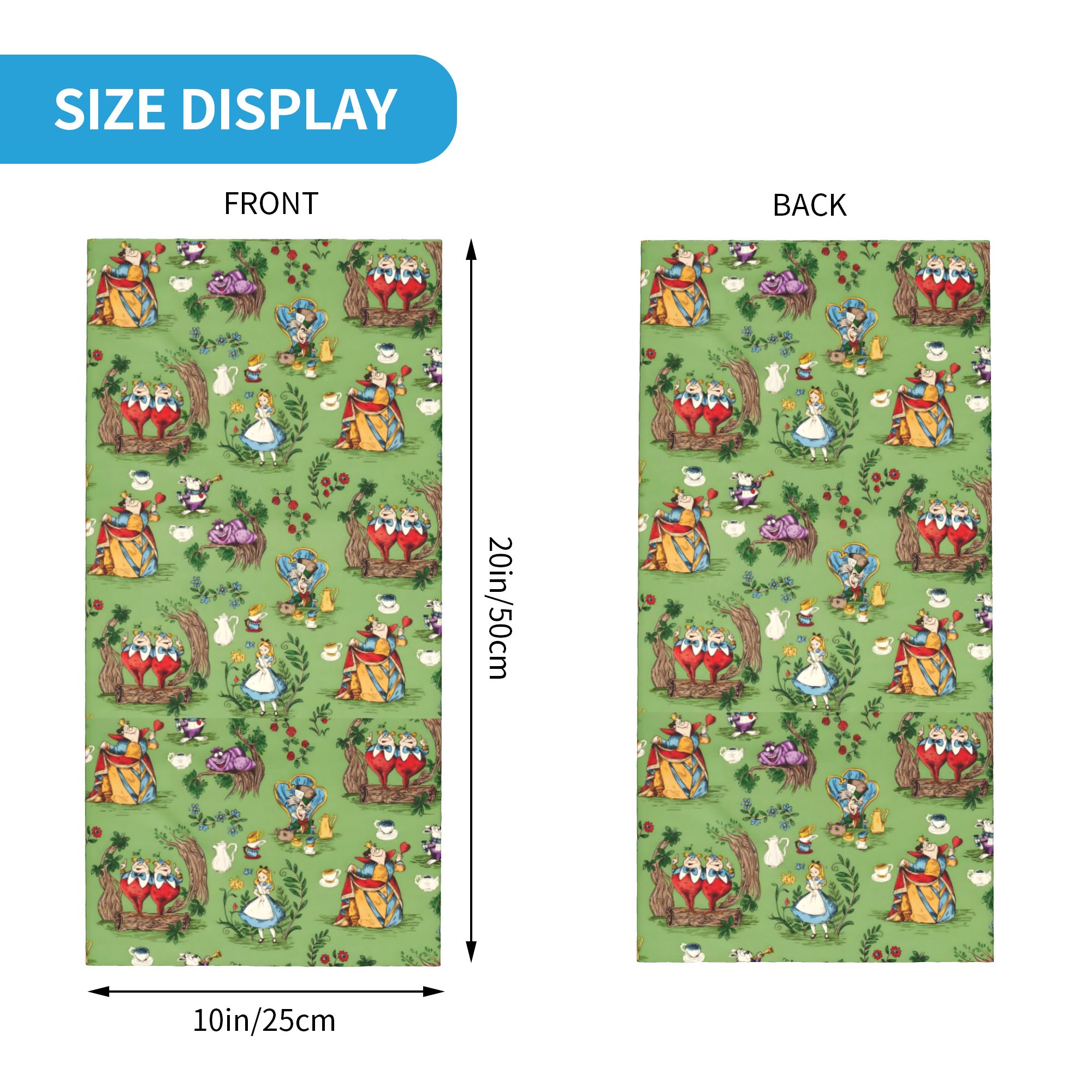 Custom A-Alice in W-Wonderland - Neck Gaiter Fleece review and price