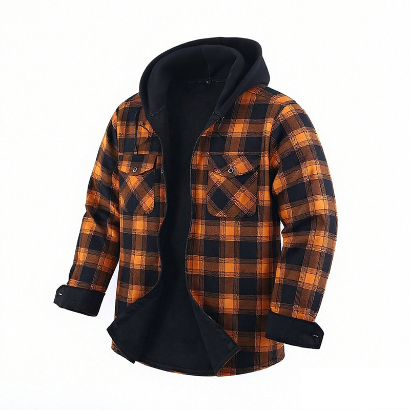 QICHE Fleece Lined Thick Flann - Flannel Shirt Lined review and price