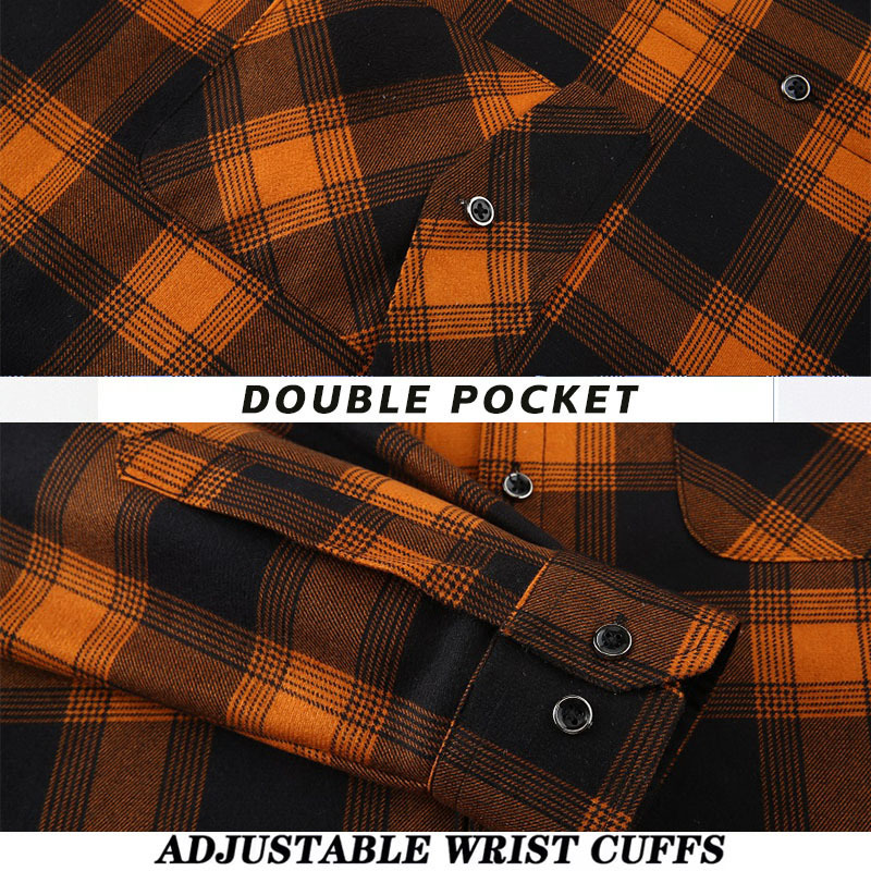 QICHE Fleece Lined Thick Flann - Flannel Shirt Lined review and price