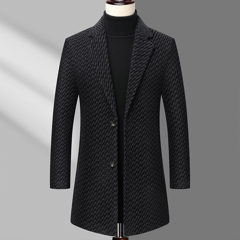 Long Coat Men Mens Wool Jacket - Wool Coat Peacoat review and price