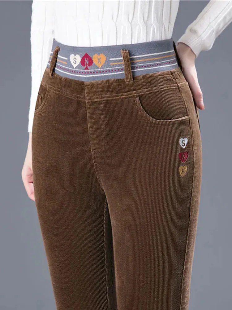 Winter Thicken Plush Lined Pen - Corduroy Pant Warm review and price