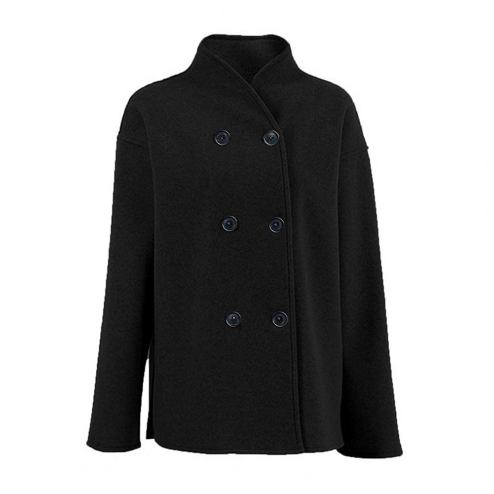 Women's Winter Cropped Wool Co - Wool Coat Peacoat review and price