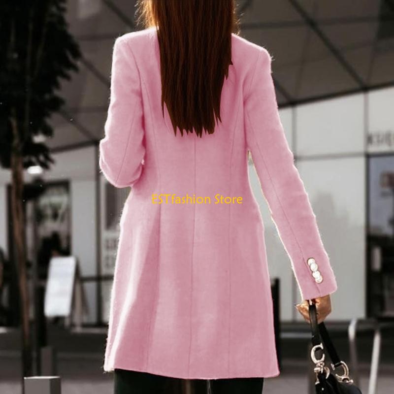 Y5GC Womens Fall Winter Wool C - Wool Coat Peacoat review and price
