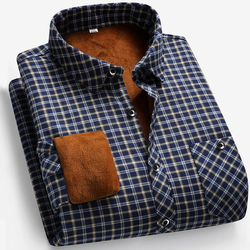 2026 Autumn and Winter Men's F - Flannel Shirt Lined review and price