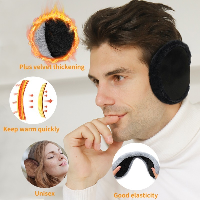 Thicken Fur Earmuffs Men Women - Winter Headband Fleece review and price