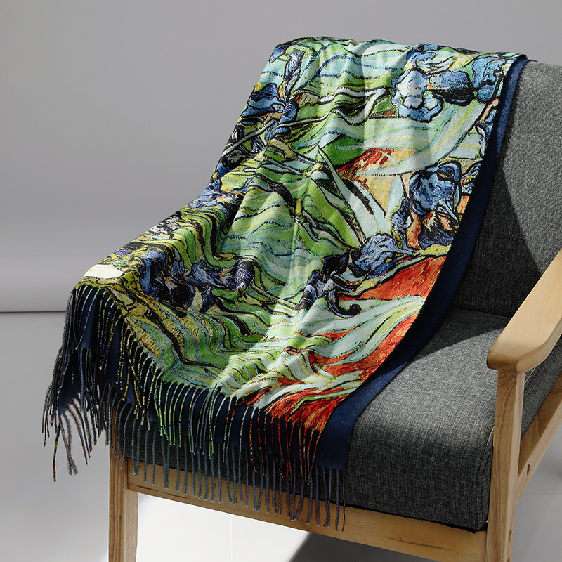 Luxury Brand Oil Painting Cash - Cashmere Pashmina Wrap review and price
