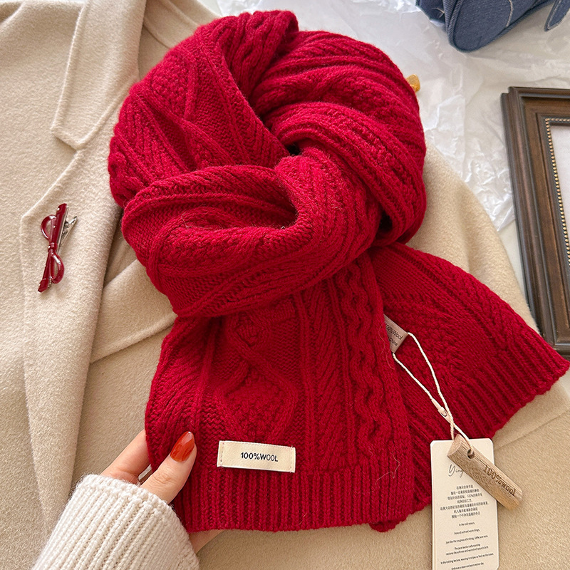 Luxury 100% Wool Scarf Women M - Wool Scarf Men review and price
